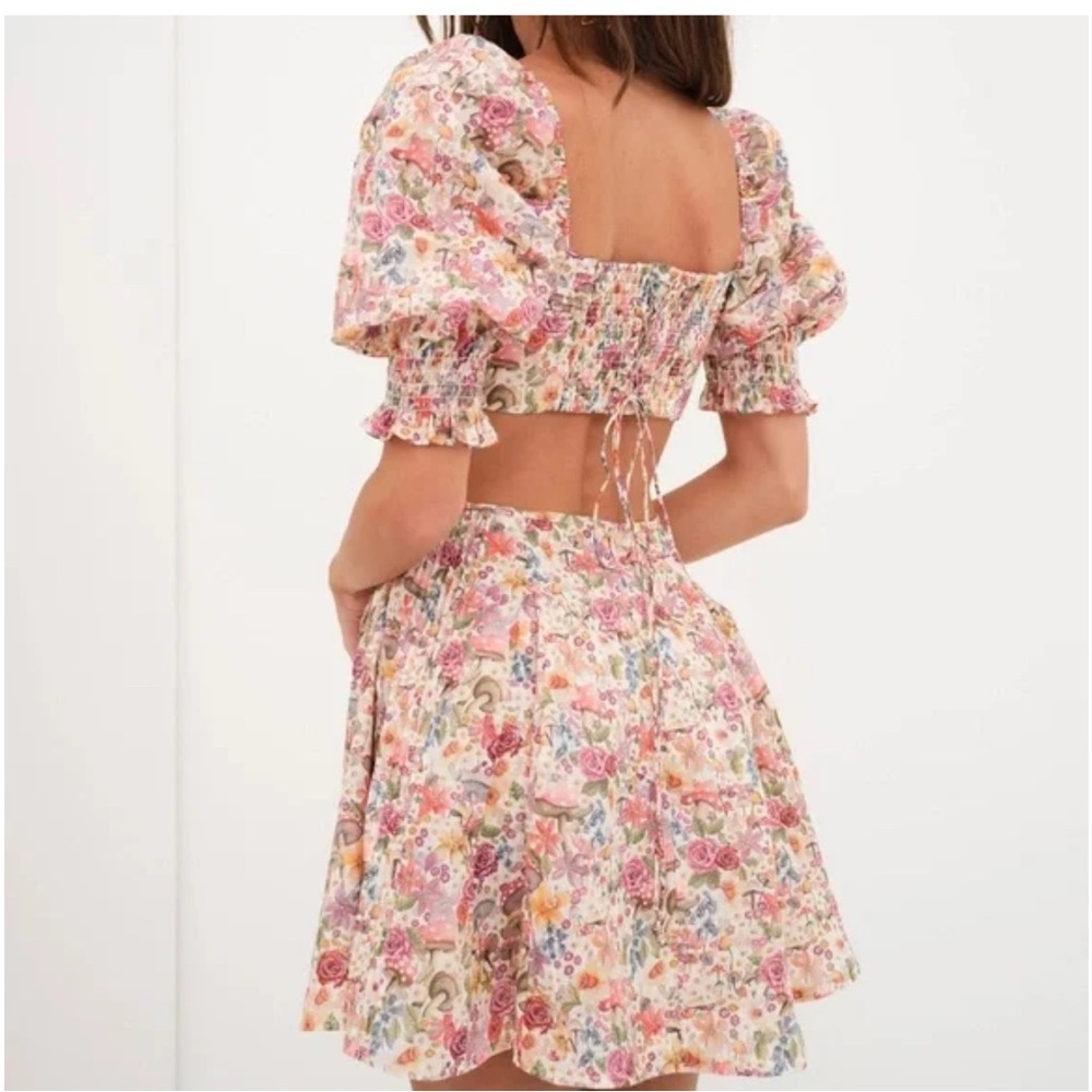 For Love and Lemons Arya Mini Dress NWOT sz medium - Picture 3 of 16